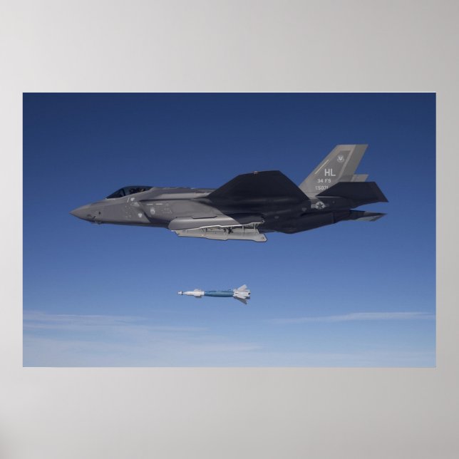 F-35 Lightning II Aircraft Poster (Front)