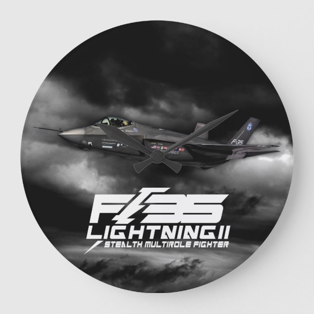 F-35 Lightning II Large Clock (Front)
