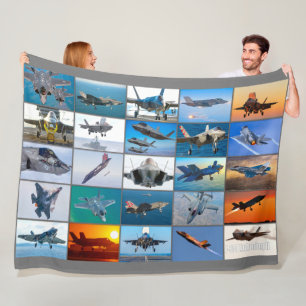 F-35 LIGHTNING II “MONTAGE” FLEECE BLANKET