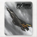 F-35 Lightning II Mouse Mat<br><div class="desc">The F-35 Lightning II is a family of single-seat,  single-engine,  stealth,  multirole fighters under development to perform ground attack,  reconnaissance,  and air defence missions.</div>