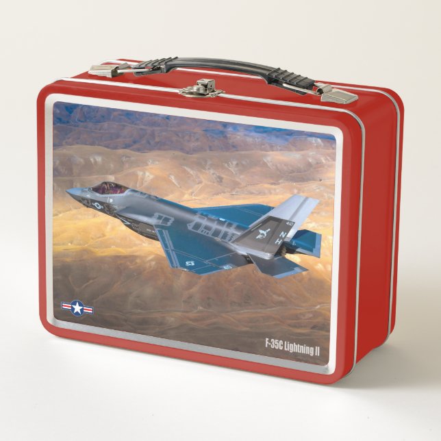F-35C LIGHTNING II METAL LUNCH BOX (Front)