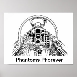 F-4 Front Cockpit Poster