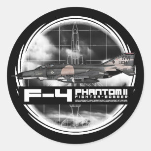 F-4 Phantom II Classic Round Sticker
