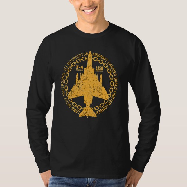 F 4 Phantom Ii Fighter Bomber Jet Interceptor Airc T-Shirt (Front)