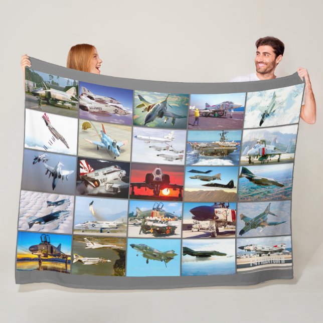 F-4 PHANTOM II “MONTAGE” FLEECE BLANKET (In Situ)
