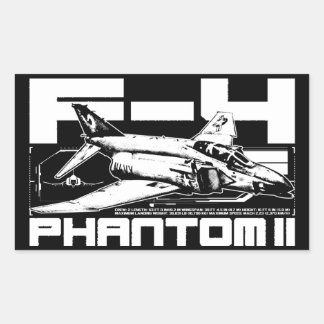 F-4 Phantom II Rectangular Sticker