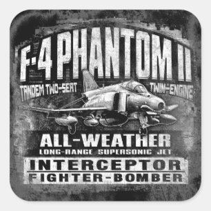 F-4 Phantom II Square Sticker