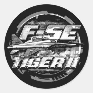 F-5E Tiger II Classic Round Sticker