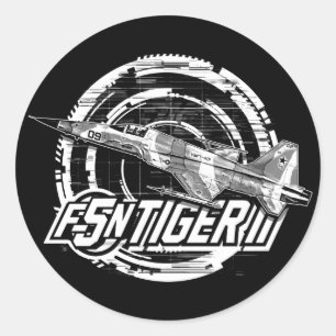 F-5N Tiger II Classic Round Sticker