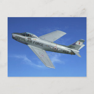 F-86 Sabre Jet Postcard
