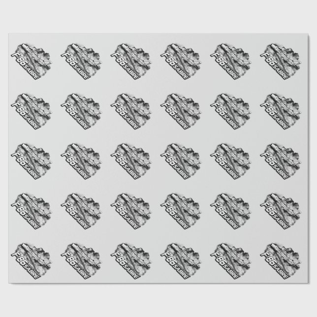F-86 Sabre Wrapping Paper (Flat)