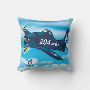 F-8F bearcat cartoon plane Cushion