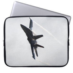 F/A-18 Fighter Jet Plane Air Show Stunt Laptop Sleeve