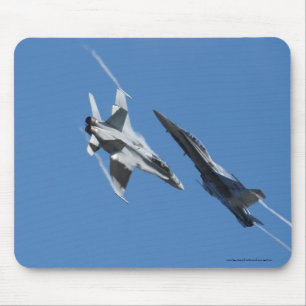F/A-18 Fighter Jet Plane Air Show Stunt Mouse Mat
