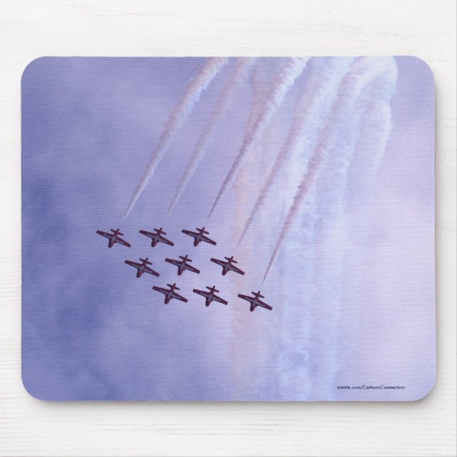 F/A-18 Fighter Jet Plane Air Show Stunt Mouse Mat (Front)