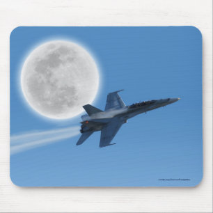 F/A-18 Fighter Jet Plane Air Show Stunt Mouse Mat