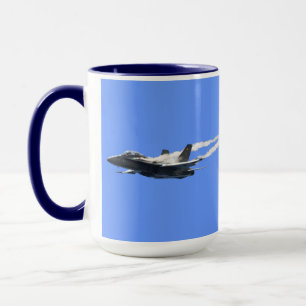 F/A-18 Fighter Jet Plane Air Show Stunt Mug