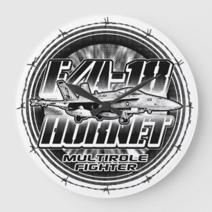 F/A-18 Hornet Large Clock Acrylic Wall Clock