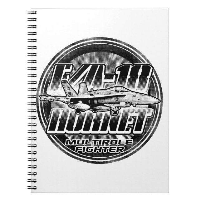 F/A-18 Hornet Notebook Spiral Photo Notebook (Front)