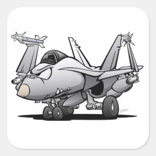 F/A-18 Hornet Square Sticker