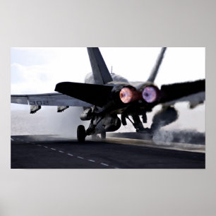 F/A-18C Hornet Afterburner Takeoff Poster