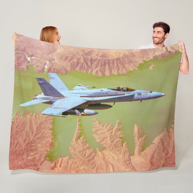 F/A-18C HORNET FLEECE BLANKET (In Situ)