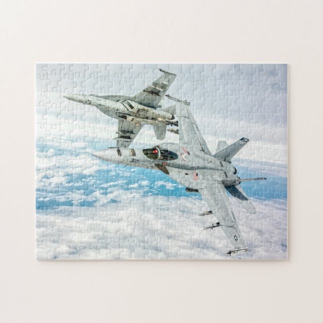 F/A-18E SUPER HORNET (11x14 INCH) Jigsaw Puzzle (Horizontal)