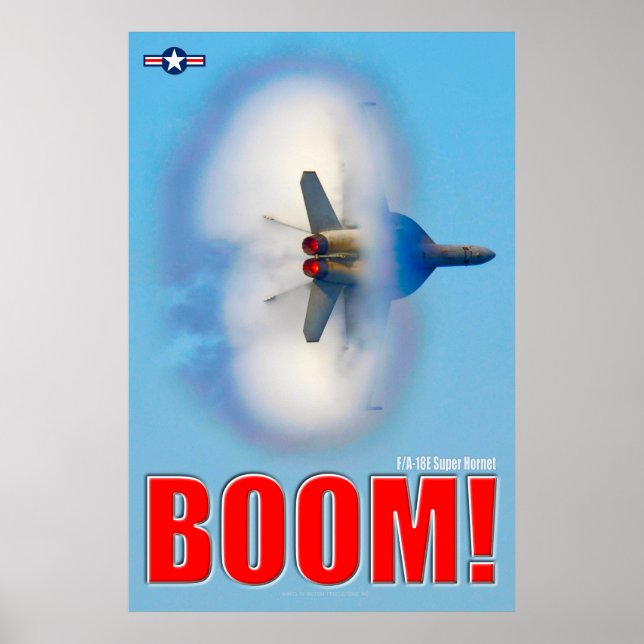 F/A-18E SUPER HORNET - BOOM! POSTER (Front)