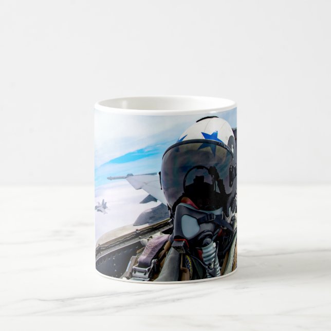 F/A-18E SUPER HORNET Fighter Pilot Mug (Center)