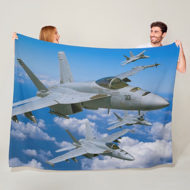 F/A-18E SUPER HORNET FLEECE BLANKET (In Situ)