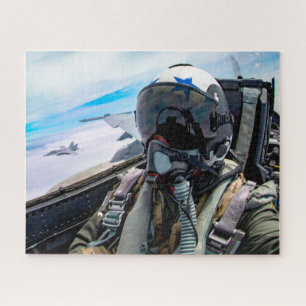 F/A-18E SUPER HORNET PILOT (16x20 INCH) Jigsaw Puzzle