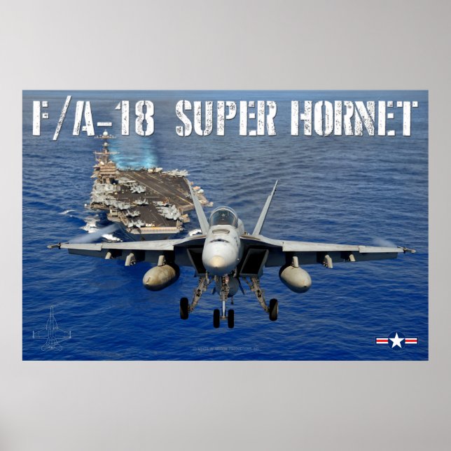 F/A-18E SUPER HORNET POSTER (Front)