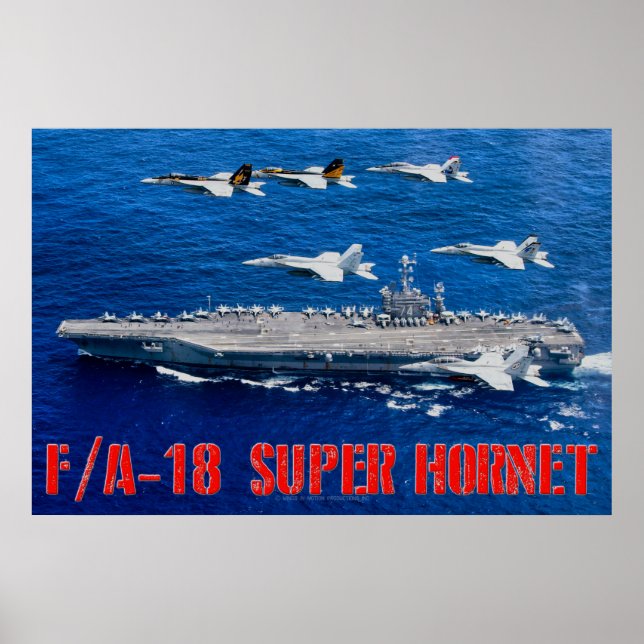 F/A-18E SUPER HORNET POSTER (Front)