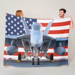 F/A-18F SUPER HORNET FLEECE BLANKET