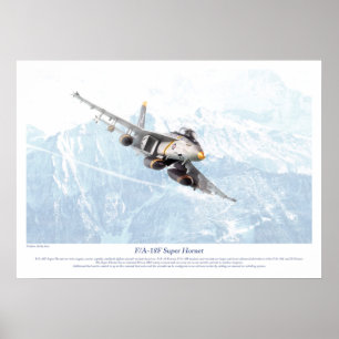"F/A-18F Super Hornet" Poster