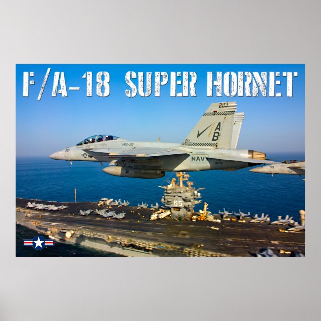 F/A-18F SUPER HORNET POSTER (Front)
