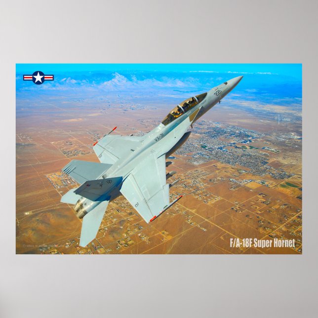 F/A-18F SUPER HORNET POSTER (Front)