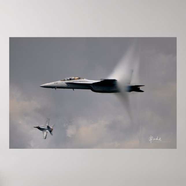 F/A-18F's in Flight Poster (Front)