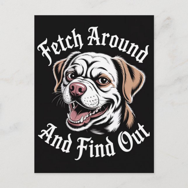 F Around And Find Out 2025  Holiday Postcard (Front)