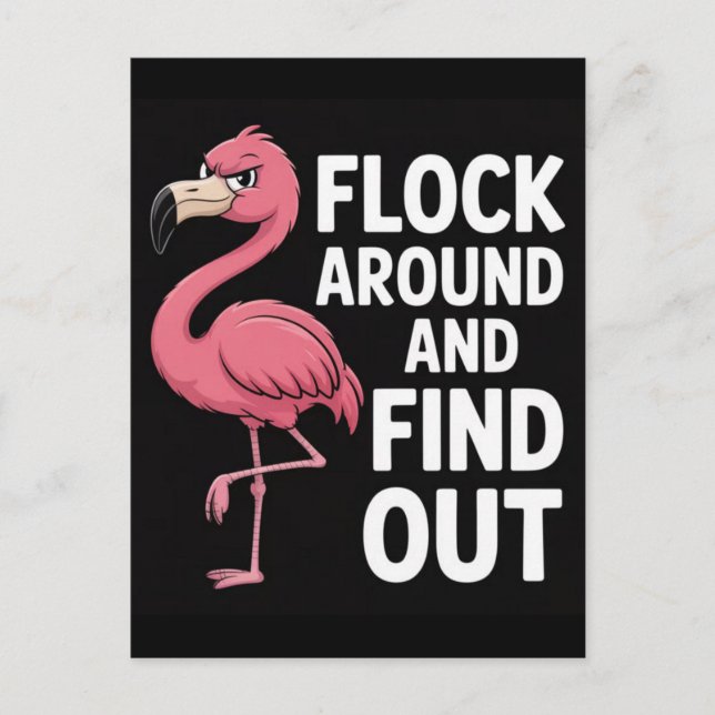 F Around And Find Out 2025  Holiday Postcard (Front)