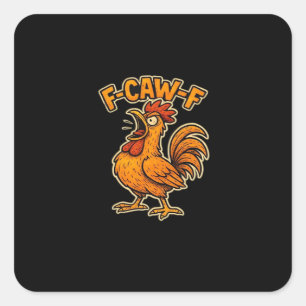 F Awk F Classic Quote Square Sticker