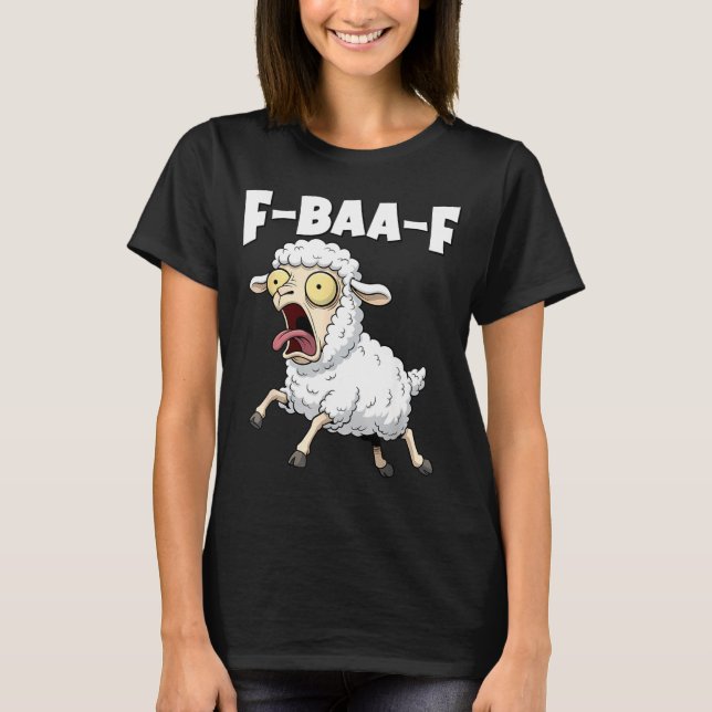 F-baa-f Meme – Funny Screaming Meme Graphic  T-Shirt (Front)