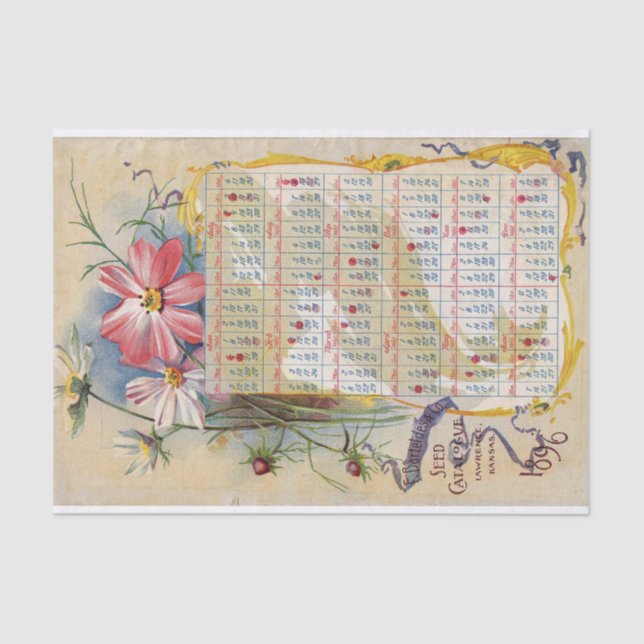 F. Barteldes & Co 1896 Seed Catalogue Tissue Paper (Front)