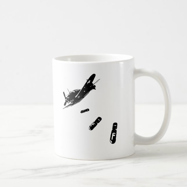 F-Bomb Diver (Black) Coffee Mug (Right)