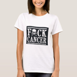 F Cancer Skull And Crossbones Skeleton Breast Canc T-Shirt
