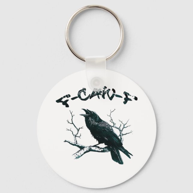 F-Caw-F Aesthetic Design Key Ring (Front)