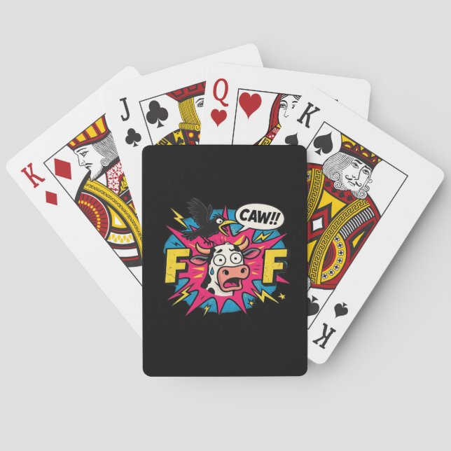 F-Caw-F Aesthetic Unique Playing Cards (Back)