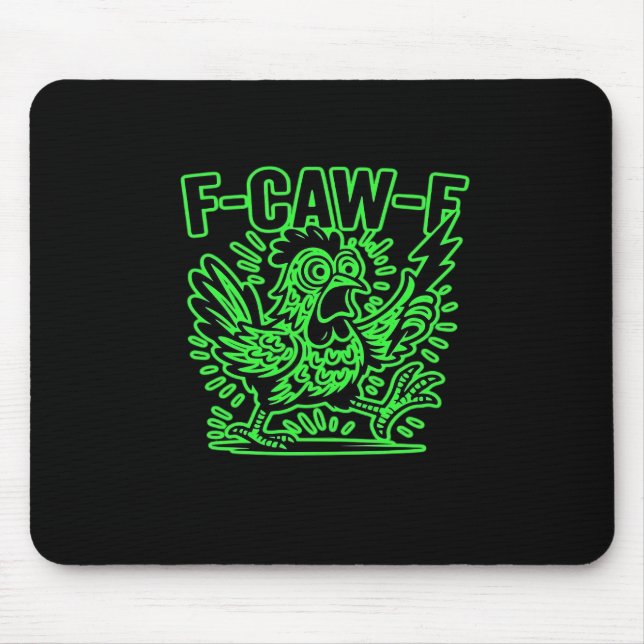 F-Caw-F Attitude Classic Cool Unique Mouse Mat (Front)