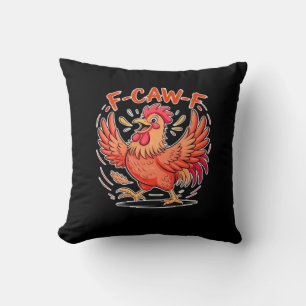 F-Caw-F Attitude Classic Retro Style Cushion