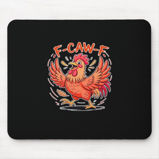 F-Caw-F Attitude Classic Retro Style Mouse Mat (Front)